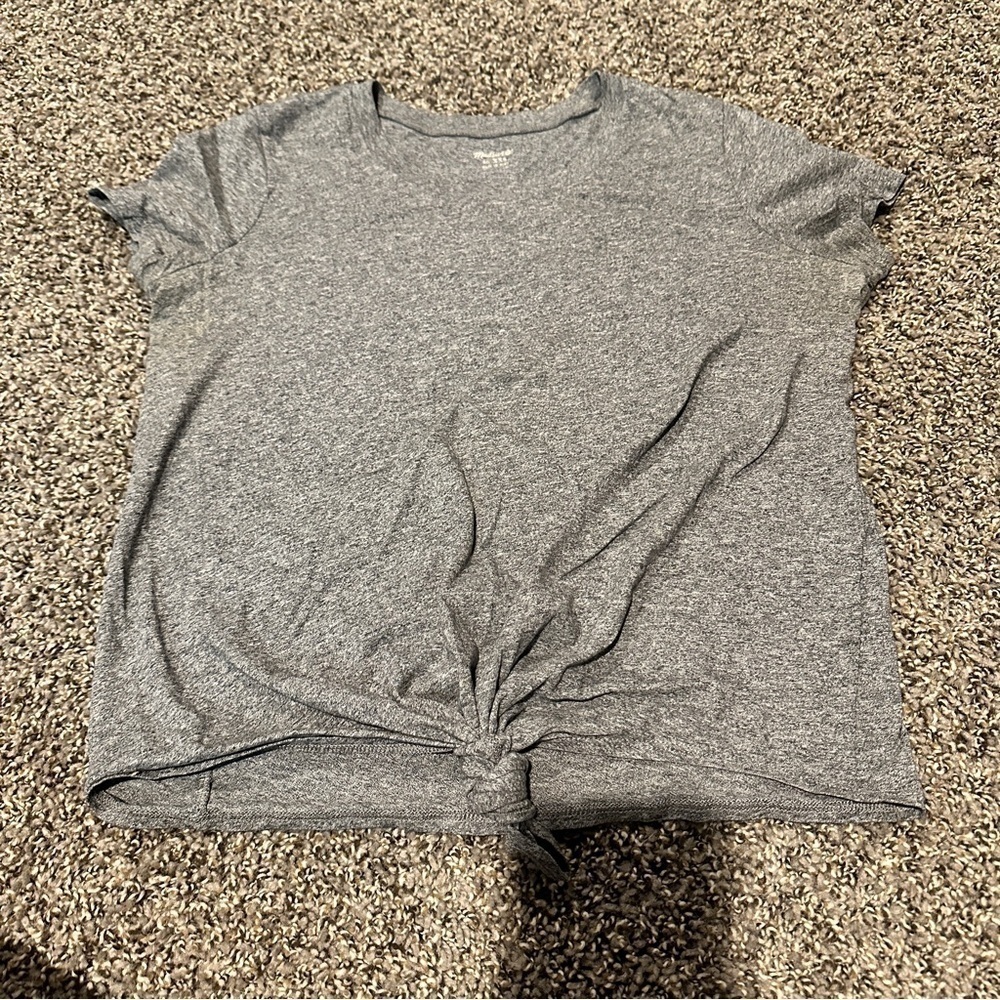 Madewell XXS gray tshirt with front tie